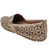 Gemini Damen Slipper Leder Mokassin floral Blumen Cutouts Produktbild-Vorschau 19