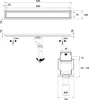 Aquabad SDS Pro Duschrinne 60cm mit Blende: Modern, Ablauf Produktbild-Vorschau 6