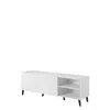 TV stolík 150 cm BERMEJO - biely / lesklý biely Náhľad obrázku produktu 5