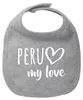 Huuraa Baby Lätzchen Peru my love Heather Grey Produktbild-Vorschau 1