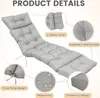 (gris clair) Coussin pour chaise longue 180x50x10cm, Voir les images du produit 5