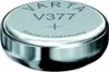 A close-up studio shot of a Varta V377 button cell battery. Anteprima dell’immagine prodotto