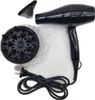 A black Philips hair dryer with accessories on a white background. Náhled obrázku produktu