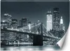 Vliesová fototapeta New York Brooklynský most čiernobiely Náhľad obrázku produktu 1