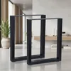 Lot de 2 patins de table en acier 30 × 43 cm noir, style Voir les images du produit 11
