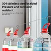 Skrytá, zatahovací šňůra na prádlo pro vnitřní i venkovní Náhled obrázku produktu 6
