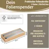 LS-LebenStil 2-fach Holz Folienspender Bambus Schubladen Produktbild-Vorschau 2