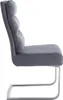 Design Freischwinger Stuhl COMFORT vintage grau Produktbild-Vorschau 5