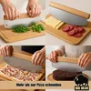BigDean Pizzamesser mit Klingenschutz 32cm Edelstahlklinge Produktbild-Vorschau 2