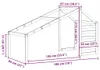 vidaXL Baldachýn na dětskou postýlku bílý 198x97x113 cm Náhled obrázku produktu 7