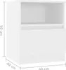 VidaXL 806157, Biały, Drewno, 400 mm, 400 mm, 500 mm, 1 Podgląd zdjęcia produktu 8