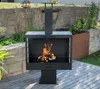 Westmann Stahl Grillkamin Feuerstelle Schwarz 50x90x160 cm Produktbild-Vorschau 5