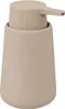 A beige ceramic soap dispenser. Podgląd zdjęcia produktu