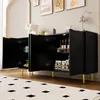Merax Anrichte Sideboard Wohnzimmer, Kommode mit 4 Textur Produktbild-Vorschau 2