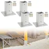 Jayseuw 4x Aufschraubhülse 80x80mm, Bodenhülse für Produktbild-Vorschau 1