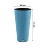 A blue planter with dimensions indicated. Anteprima dell’immagine prodotto