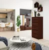 Akord Kommode 6 Schubladen Wenge 60X40X130 Cm Produktbild-Vorschau 10
