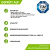 BRAST Gewächshaus Aluminium mit Fundament | 190x190x195cm Produktbild-Vorschau 4