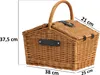 CampFeuer Picknickkorb 2 Personen mit Geschirr-Set und Produktbild-Vorschau 2