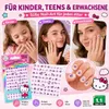 Hello Kitty Nagelsticker Set – 72 Sticker + 24 Steinchen – Produktbild-Vorschau 2