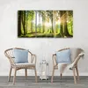 Triptychon auf leinwand grüne landschaften 120x80 cm Feeby Produktbild-Vorschau 2