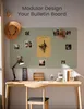 Vilt prikbord 120 x 90 cm, 12 tegels, zelfklevend, sage Productafbeelding-voorbeeld 5