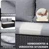 MEXO Gartenmöbel-sets Terrassenmöbel Set, Rattan Eckbänke Produktbild-Vorschau 4
