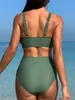 ASKSA Damen Bikini Set Push Up Bauchweg Badeanzug y V Produktbild-Vorschau 6