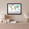 MuchoWow® MuchoWow® Gerahmtes Poster Weltkarte - Farben - Produktbild-Vorschau 6