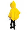 Kinder Kostüm Ente – gelber Fleece Poncho mit Kapuze – Produktbild-Vorschau 4