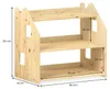 Kinderregal YASMIN 3 Ablagen natur - Montessori Regal für Produktbild-Vorschau 7