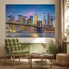 MuchoWow® Poster New York - Brooklyn Bridge - Nacht 180x120 Produktbild-Vorschau 3