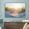 MuchoWow® - Leinwandbilder - Strand - Sonne - Düne - Gras - Produktbild-Vorschau 4