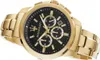 A close-up shot of a gold Maserati chronograph watch with a black dial. Náhled obrázku produktu