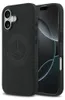 A black iPhone case with the Mercedes-Benz logo embossed on it, shown next to an iPhone. Náhľad obrázku produktu