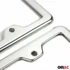 Kennzeichenhalter Nummernschildhalter Satz Chrom Edelstahl Produktbild-Vorschau 6