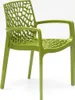 A single green chair on a white background. Voir les images du produit