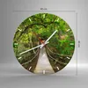 Wanduhr - Rund - Glasuhr - Fußgängerbrücke Wald Abenteuer - Produktbild-Vorschau 3