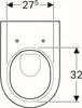 Geberit Wand-Tiefspül-WC Acanto spülrandlos, 4,5 / 6 Liter Produktbild-Vorschau 16