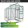 BRAST Gewächshaus Aluminium mit Fundament | 190x190x195cm | Produktbild-Vorschau 2