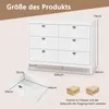 GOPLUS Kommode mit 6 Schubladen, Schubladenschrank mit Produktbild-Vorschau 9