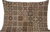 MuchoWow® Outdoor Kissen - Design - Blumen - Braun - Natur Produktbild-Vorschau 1