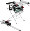 A table saw and its accessories are displayed against a white background. Náhľad obrázku produktu
