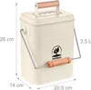 Poubelle à compost Relaxdays pour la cuisine, 3,5 litres, 2 Voir les images du produit 4