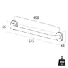 Tiger Libra Safety Haltegriff 45 cm Edelstahl gebürstet, Produktbild-Vorschau 4