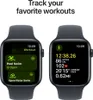Two Apple Watches displaying workout tracking information. Voir les images du produit