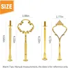 lot de 6 barres métalliques dorées pour présentoirs à Voir les images du produit 2
