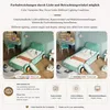Blaugrünes Autobett für Kinderzimmer mit Rutsche und Produktbild-Vorschau 7