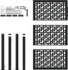 vidaXL Tuinpoort, zwart, 100x150 cm, staal, kruisdesign Productafbeelding-voorbeeld 4