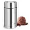 A stainless steel thermos next to a scoop of chocolate ice cream and chocolate pieces. Náhľad obrázku produktu